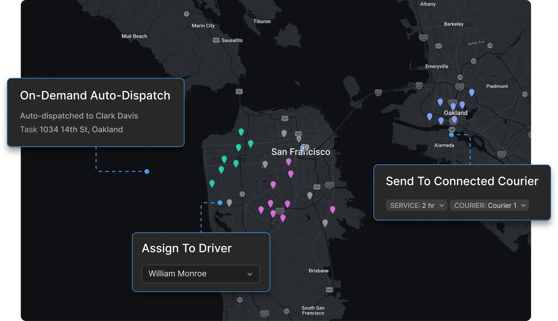 Dispatching Software for Fast, Accurate Driver Assignment
