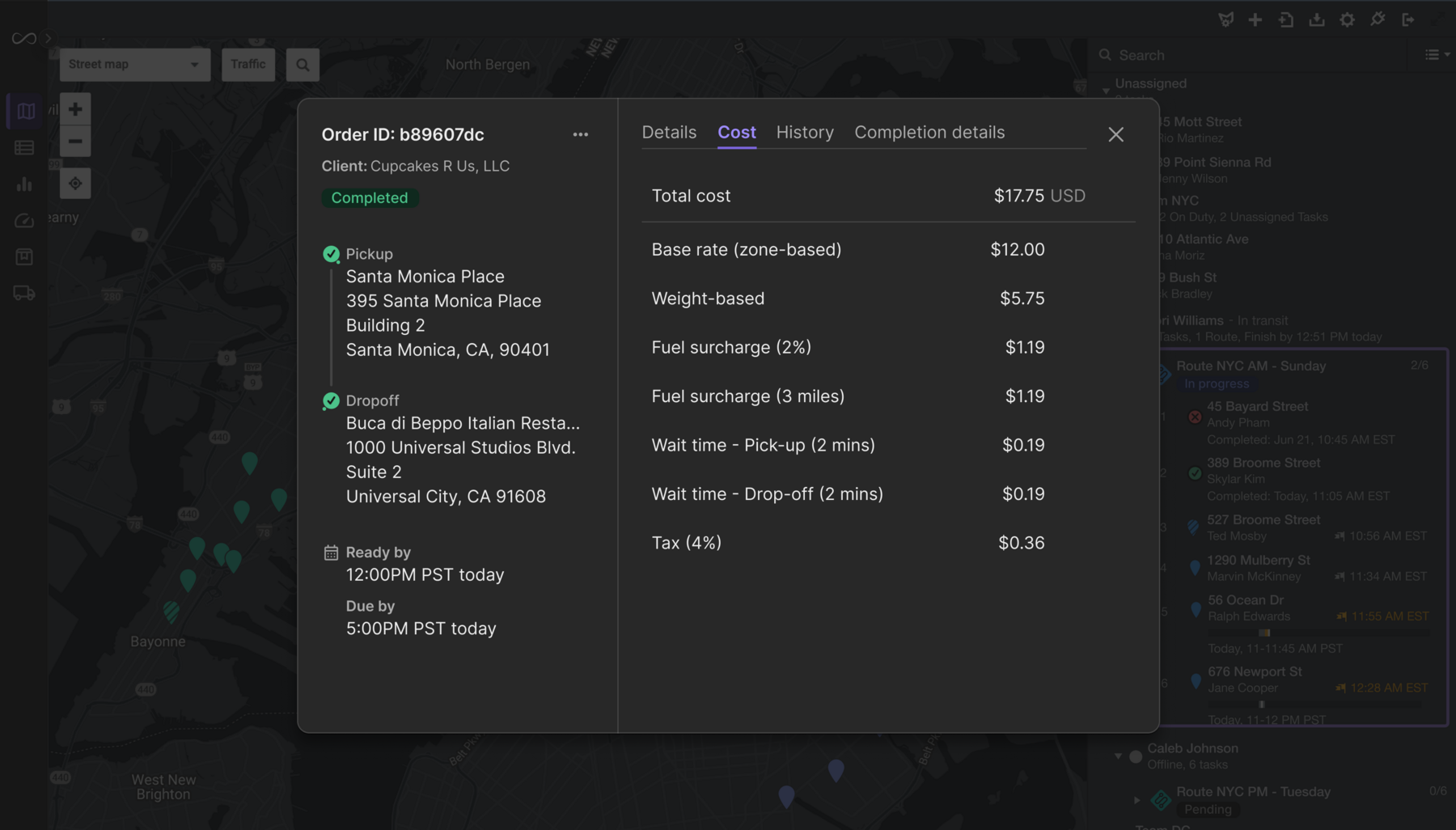 Automated Rates & Invoicing