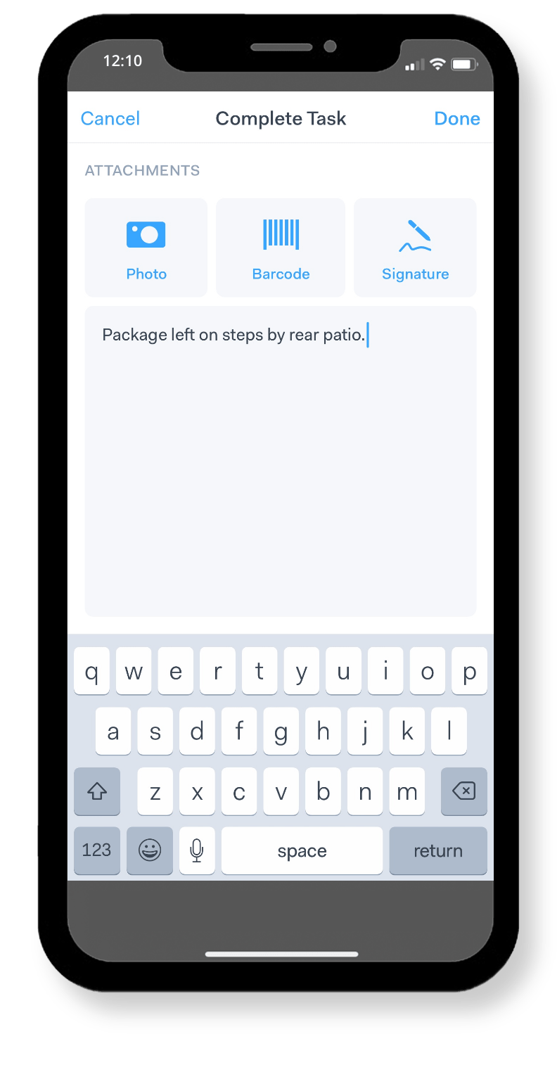 Images displaying support examples for the product