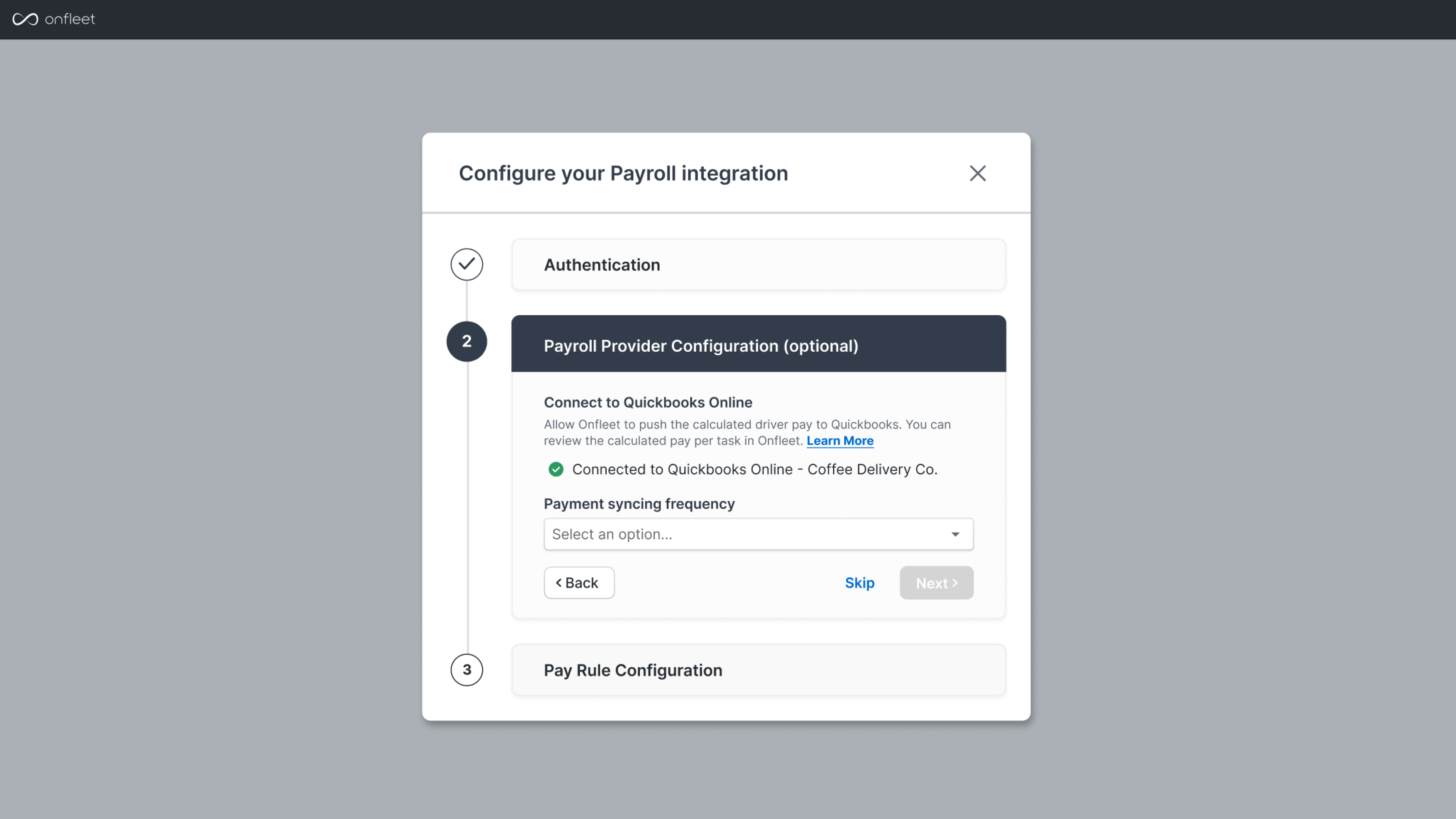 Seamless payroll provider integration