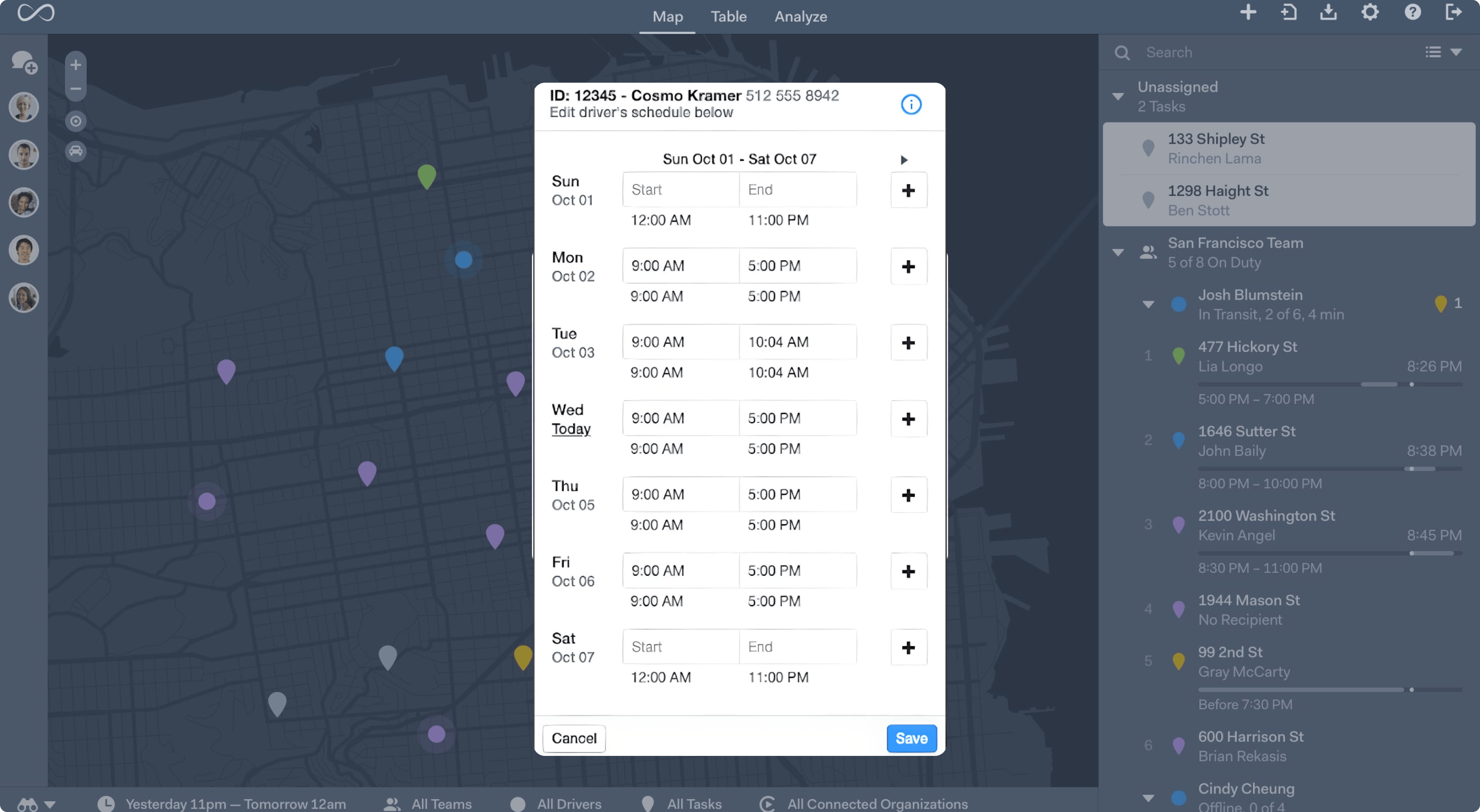 Images displaying support examples for the product