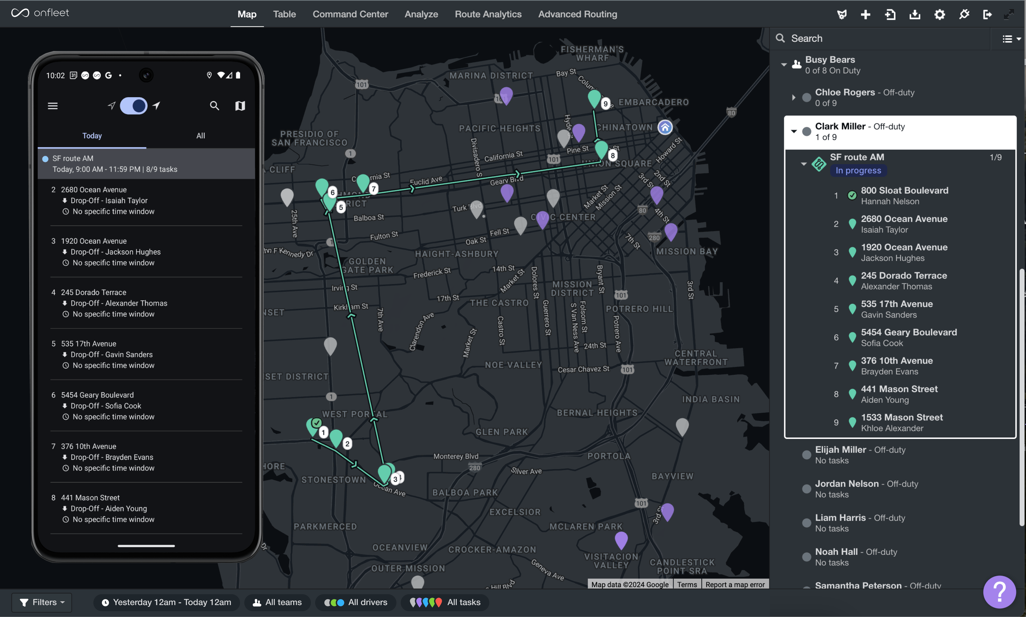 Easy to use for dispatchers and drivers