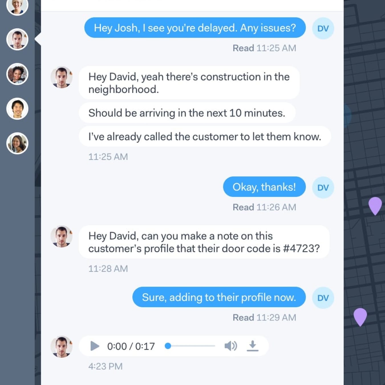 Driver Tracking & Communication