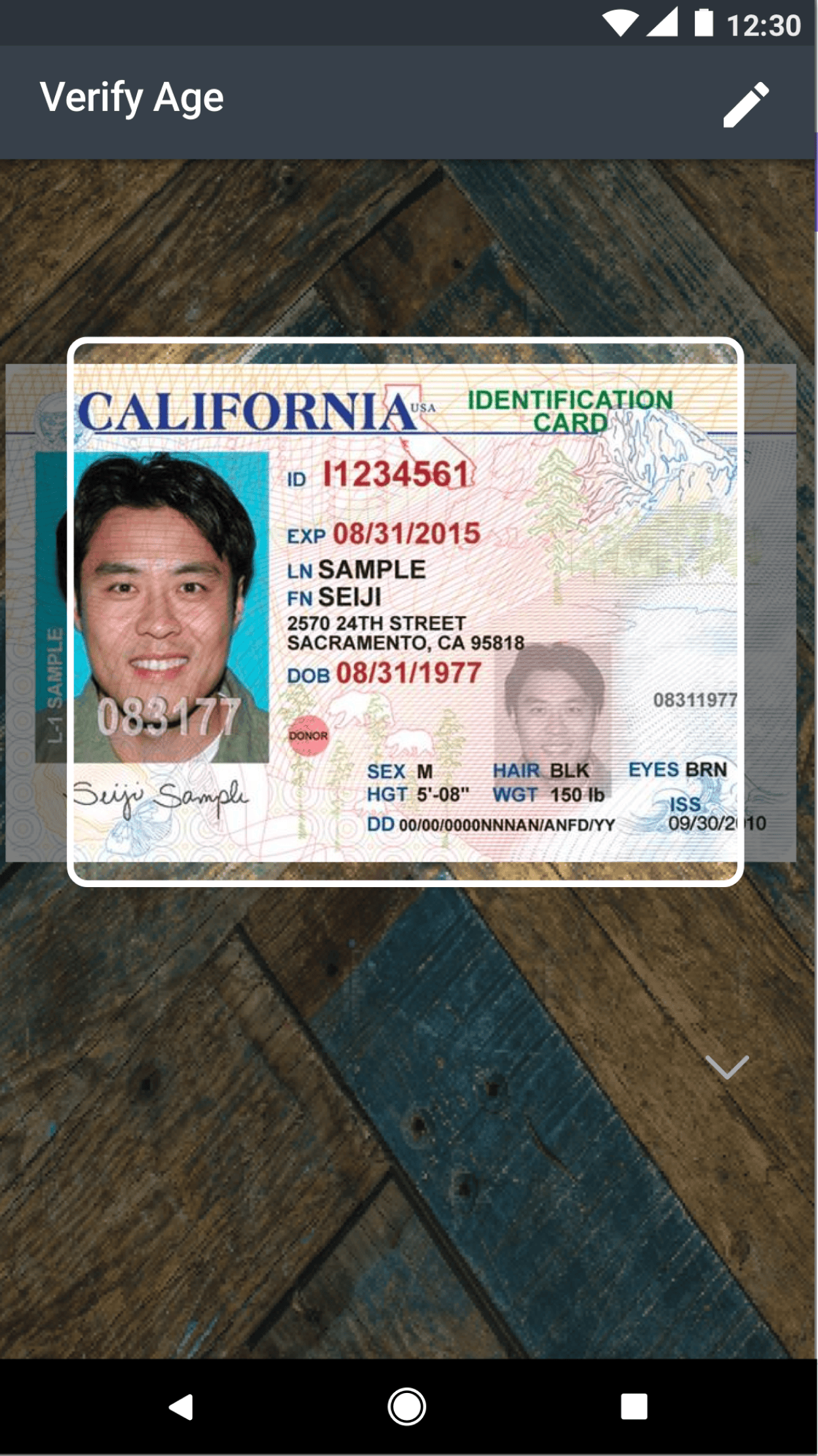 Age and ID Verification