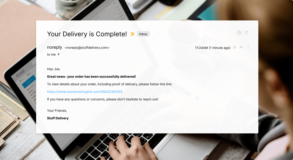 Images displaying support examples for the product