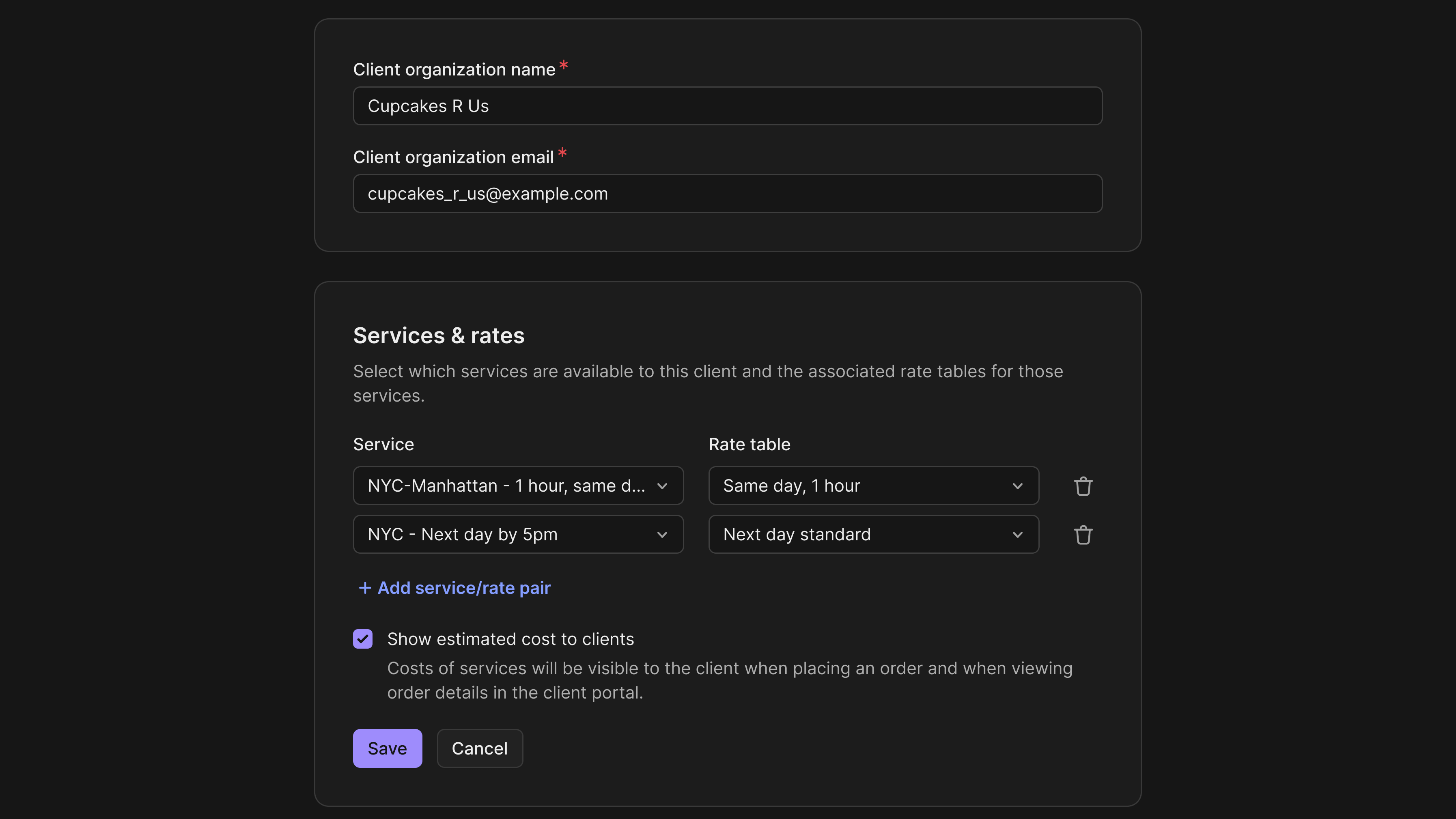 Individualized services for every client