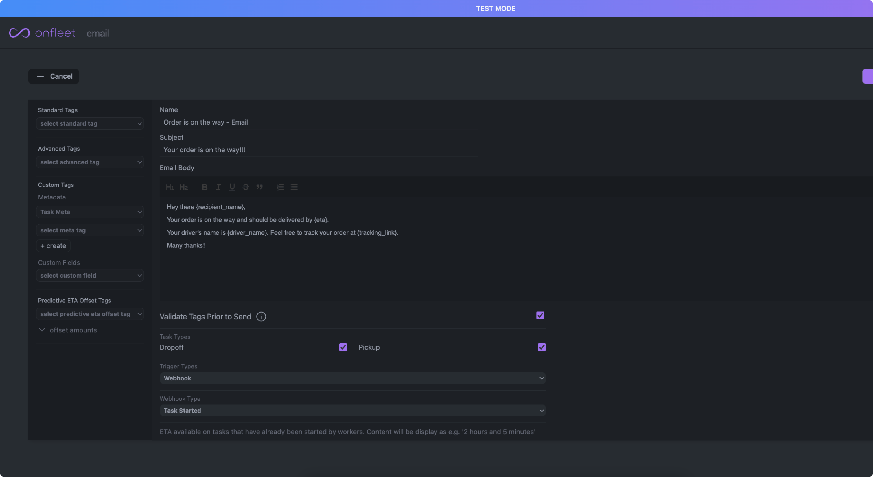 Images displaying support examples for the product