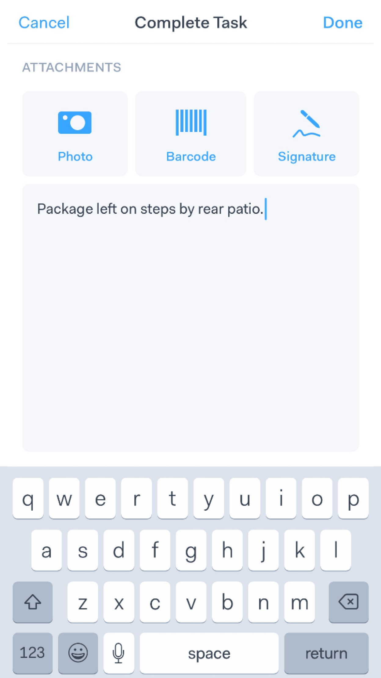 Proof of Delivery