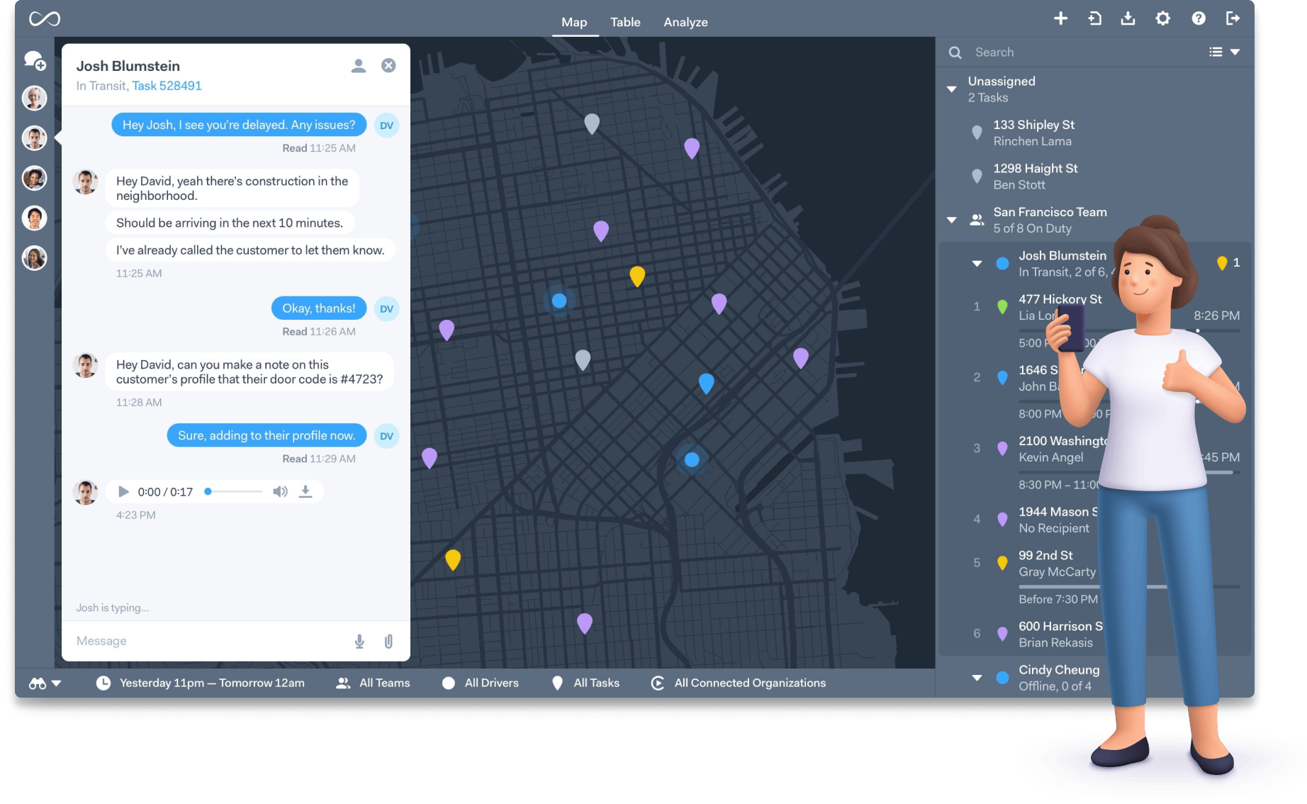 Delivery Notifications, Chat & SMS That Keep Everyone in Sync